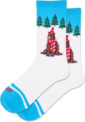 Hot Sox womens Winter Holiday Animal Crew Socks - 1 Pair Pack - Cute & Funny Gifts - Christmas and More in Saudi Arabia