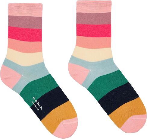 PS Paul Smith Women's 3-Pack Bright Stripe Socks, Swirl, One Size in Saudi Arabia