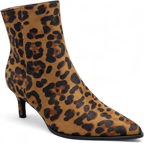 ABSOLEX Women 2.5-Inch Kitten Heel Sexy Pointed-Toe w/Side Zipper Ankle Booties in Kuwait