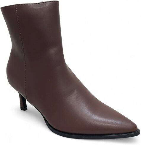 ABSOLEX Women 2.5-Inch Kitten Heel Sexy Pointed-Toe w/Side Zipper Ankle Booties in Kuwait