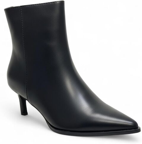 ABSOLEX Women 2.5-Inch Kitten Heel Sexy Pointed-Toe w/Side Zipper Ankle Booties in Kuwait