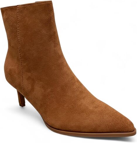 ABSOLEX Women 2.5-Inch Kitten Heel Sexy Pointed-Toe w/Side Zipper Ankle Booties in Kuwait