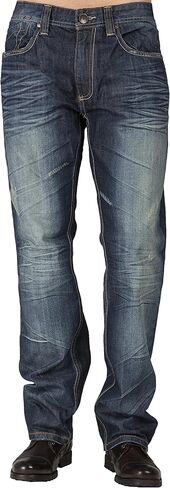 Level 7 Men's Slim Straight Premium Denim Jeans with Handcrafted Artisan Wash in Saudi Arabia