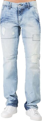Level 7 Men's Slim Straight Premium Denim Jeans with Handcrafted Artisan Wash in Saudi Arabia