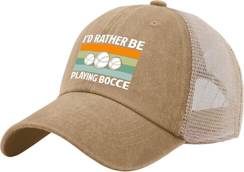 'd Rather Be Playing Bocce Funny Bocce Hats for Womens Funny Baseball Caps Fashion Washed Workout in Saudi Arabia