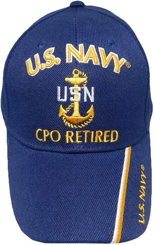 قبعة Trade Winds Blue Navy CPO كبير الضباط المتقاعدين مرخصة رسميًا من قبل البحرية الأمريكية in Saudi Arabia