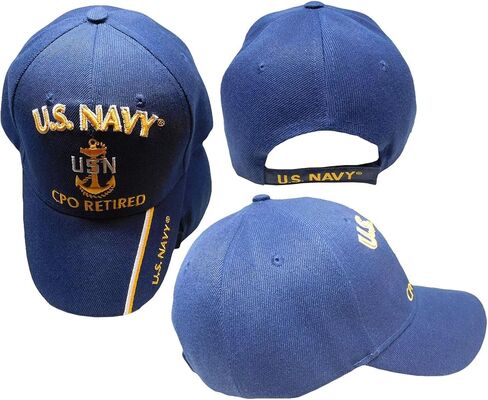 قبعة Trade Winds Blue Navy CPO كبير الضباط المتقاعدين مرخصة رسميًا من قبل البحرية الأمريكية in Saudi Arabia