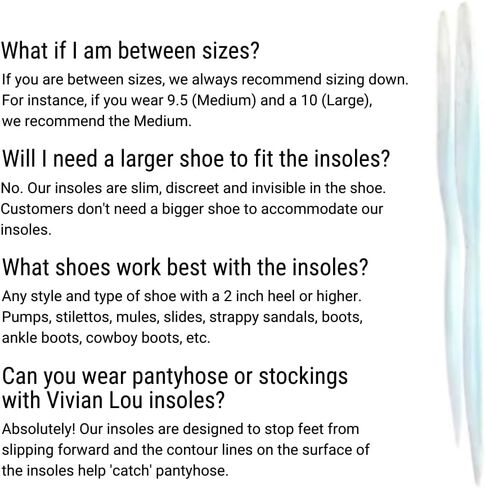 Vivian Lou Weight Shifting Insoles for High Heels, All-Day Comfort, Foot Pain Relief (Color: Transparent) Not Gel Inserts Pads or Cushions (Small US 6 to 7.5 Women Shoes) in Saudi Arabia