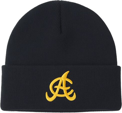 Aguilas Cibaeñas Knit Beanie – Black with Gold AC Embroidered Logo in Saudi Arabia