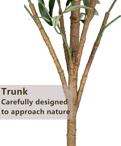 Artificial Olive Tree - Tall Indoor Faux Olive Tree with Planter & Basket, Realistic Fake Olive Tree with Fruits for Home Office Decor Living Room (5ft) in Saudi Arabia