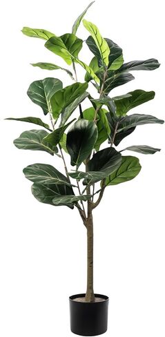 Artificial Palm Tree 5ft Tall Fake Palm Tree Indoor Decor Faux Tropical Areca Floor Plant in Pot, Artificial Silk Plant for Home Office Living Room Decor Indoor in Saudi Arabia