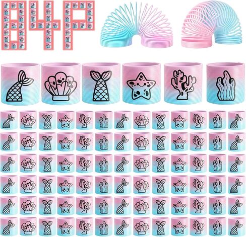 42 Pack Mini Spring Party Favors Toys Magic Fidget Stress Coil for Favor Carnival Prize Birthday Goodie Bag Stuffers for Kids Boys Girls in Kuwait