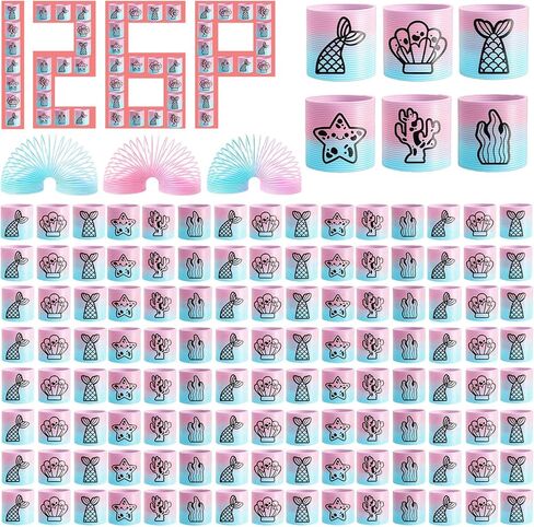 42 Pack Mini Spring Party Favors Toys Magic Fidget Stress Coil for Favor Carnival Prize Birthday Goodie Bag Stuffers for Kids Boys Girls in Kuwait