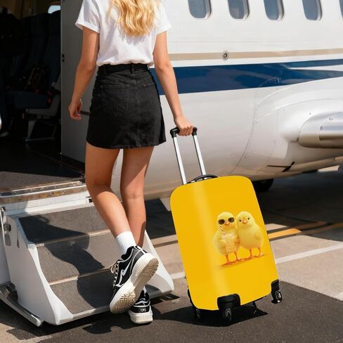Nuxovilar Luggage Cover Suitcase Protector Luggage Covers For Suitcase, Fits 28-30 Inch, For Fun - Seekers, Summer Trips, Vacations (Cool Chicks Pattern) in Saudi Arabia