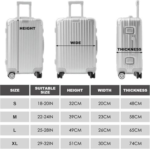 Nuxovilar Luggage Cover Suitcase Protector Luggage Covers For Suitcase, Fits 28-30 Inch, For Fun - Seekers, Summer Trips, Vacations (Cool Chicks Pattern) in Saudi Arabia