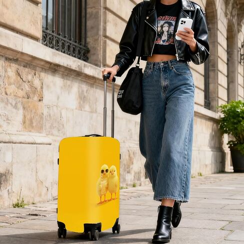 Nuxovilar Luggage Cover Suitcase Protector Luggage Covers For Suitcase, Fits 28-30 Inch, For Fun - Seekers, Summer Trips, Vacations (Cool Chicks Pattern) in Saudi Arabia