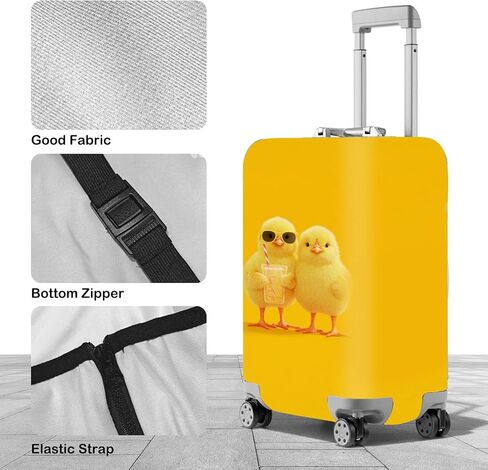 Nuxovilar Luggage Cover Suitcase Protector Luggage Covers For Suitcase, Fits 28-30 Inch, For Fun - Seekers, Summer Trips, Vacations (Cool Chicks Pattern) in Saudi Arabia