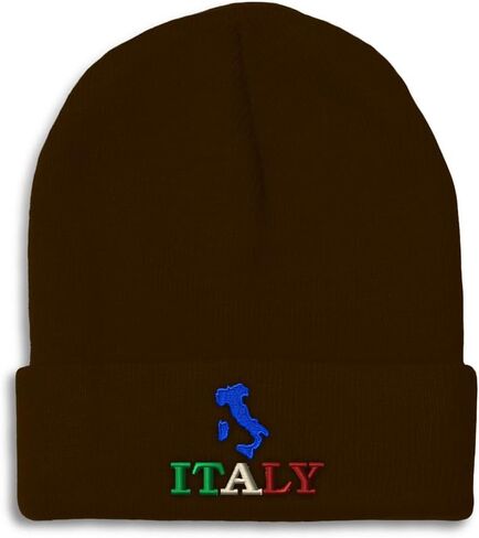 Custom Beanies for Men Italy Flag Italian Map Italia Italiano Skull Cap Winter Hats for Women One Size in Saudi Arabia