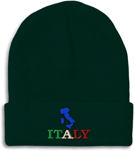 Custom Beanies for Men Italy Flag Italian Map Italia Italiano Skull Cap Winter Hats for Women One Size in Saudi Arabia