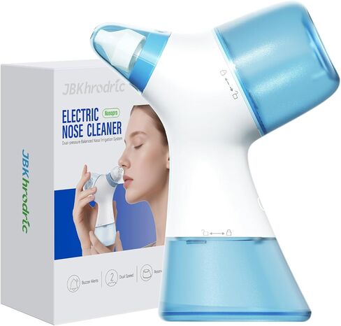 نظام ري الأنف، جهاز ري الأنف، آلة شطف الجيوب الأنفية، آلة شطف الأنف، وضعان لتنظيف الأنف مع وظيفة تجميع النفايات التلقائية للجيوب الأنفية وسيلان الأنف واحتقان الأنف in Kuwait