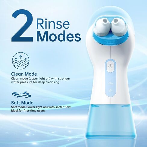 نظام ري الأنف، جهاز ري الأنف، آلة شطف الجيوب الأنفية، آلة شطف الأنف، وضعان لتنظيف الأنف مع وظيفة تجميع النفايات التلقائية للجيوب الأنفية وسيلان الأنف واحتقان الأنف in Kuwait