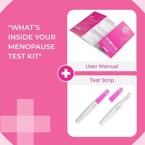 Menopause Test Strips at Home (5 Pack) Results in 3 Minutes - FSH Menopause Stage Indicator | Perimenopause Test Strips Help You Determine Your Menopause Levels in Saudi Arabia