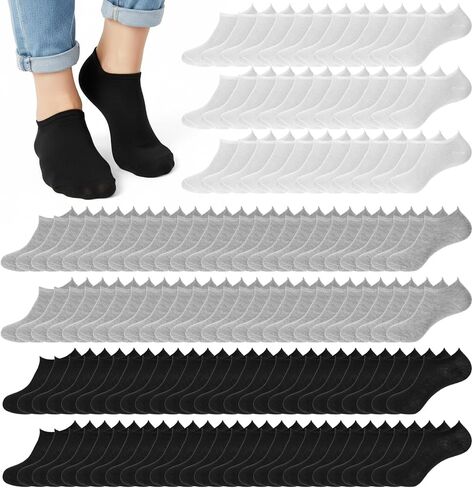 150 Pairs Ankle Socks for Men Lightweight Mens Socks Womens Athletic Cushioned Running Sock Moisture Wicking Cotton Short Sports Sock Comfort Breathable Casual Short Athletic in Saudi Arabia