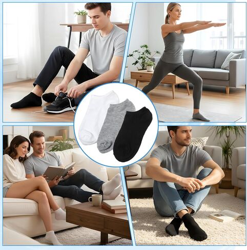 150 Pairs Ankle Socks for Men Lightweight Mens Socks Womens Athletic Cushioned Running Sock Moisture Wicking Cotton Short Sports Sock Comfort Breathable Casual Short Athletic in Saudi Arabia