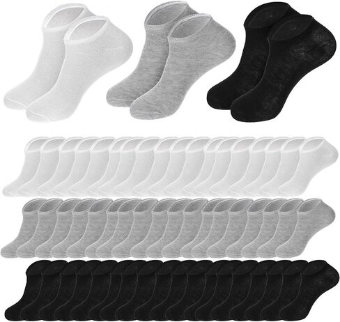 150 Pairs Ankle Socks for Men Lightweight Mens Socks Womens Athletic Cushioned Running Sock Moisture Wicking Cotton Short Sports Sock Comfort Breathable Casual Short Athletic in Saudi Arabia