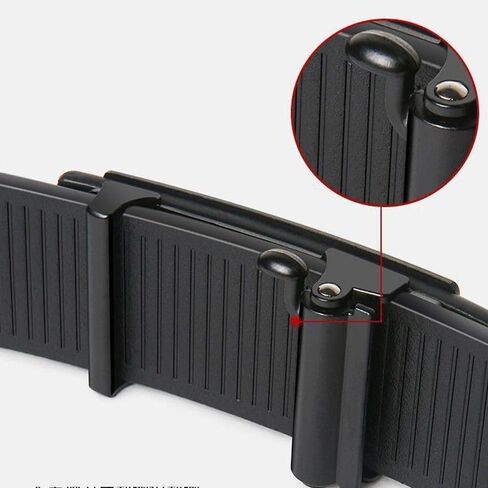 Automatic Buckle Belt Man Vintage Luxury Design Business PU Belt Metal Waist Strap(gold) in Saudi Arabia