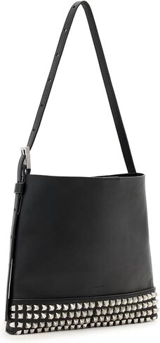 حقيبة AllSaints Asha Emb الصغيرة W595XD سوداء مقاس واحد in Kuwait