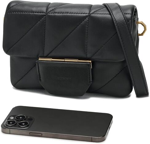AllSaints Jupiter Quilt Xbody, Black in Saudi Arabia