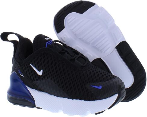Nike Air Max 270 Baby/Toddler Shoes (HF0098-001, Black/Racer Blue/Dark Grey/White) Size 4 in Saudi Arabia