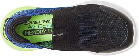 حذاء رياضي Skechers Kids Boys Ultra Flex 3.0، أسود/أزرق/ليموني، 12.5 in Kuwait