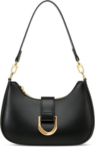 KKXIU Small Shoulder Bag for Women - Crescent Bag Small Purses for Women Trendy Vegan Leather Purse with Removable Strap in Saudi Arabia