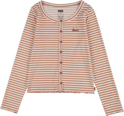 Levi's Girls Long Sleeve Rib Knit T-Shirt in Saudi Arabia