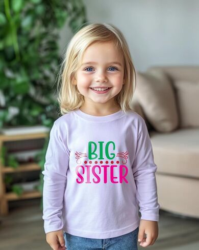 Big Sister Shirts for Girls Gifts Promoted to Big Sister Announcement Shirt Toddler 2-8T Cute T-Shirt in Saudi Arabia
