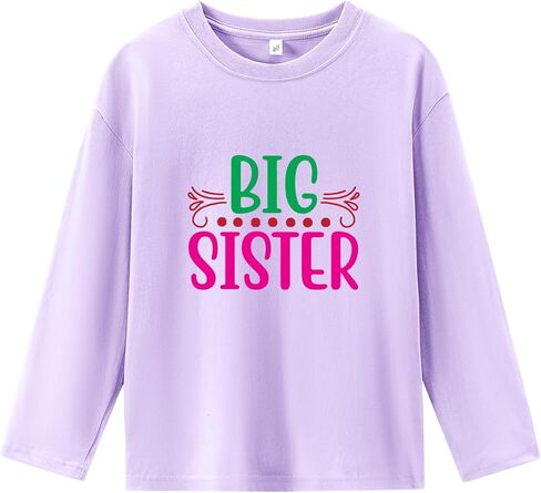 Big Sister Shirts for Girls Gifts Promoted to Big Sister Announcement Shirt Toddler 2-8T Cute T-Shirt in Saudi Arabia