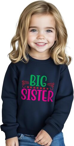 Big Sister Shirts for Girls Gifts Promoted to Big Sister Announcement Shirt Toddler 2-8T Cute T-Shirt in Saudi Arabia