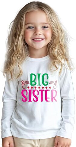 Big Sister Shirts for Girls Gifts Promoted to Big Sister Announcement Shirt Toddler 2-8T Cute T-Shirt in Saudi Arabia