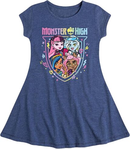 Monster High - Monster Squad - Toddler & Youth Girls Raglan Graphic T-Shirt in Saudi Arabia