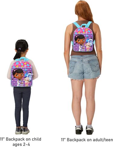 Disney Doc McStuffins Mini Backpack for Kids - 11" Backpack Purse for Girls with Adjustable Shoulder Straps | Doc McStuffins Small Bag Set in Saudi Arabia