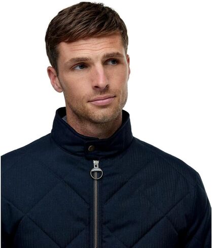 Barbour Men's City Harrington Quilted Jacket, Navy in Kuwait