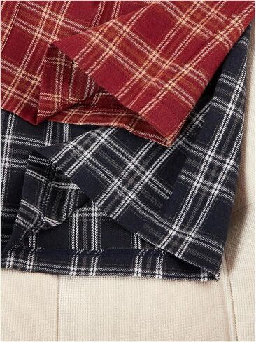 SHENHE Women's 2 Pack Plaid Lounge Pants Elastic Waist Low Rise Pajama Bottoms Pj Pants in Saudi Arabia