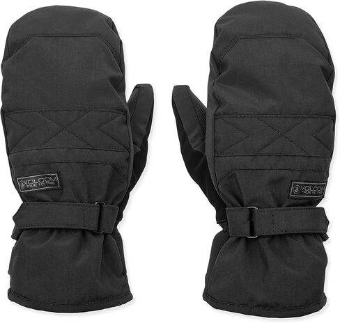 قفاز التزلج على الجليد Peep GORE-TEX للسيدات من Volcom - مقاوم للماء، عازل Thinsulate™، قبضة اليد، أسود، متوسط in Saudi Arabia
