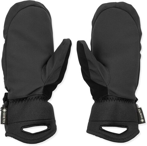 قفاز التزلج على الجليد Peep GORE-TEX للسيدات من Volcom - مقاوم للماء، عازل Thinsulate™، قبضة اليد، أسود، متوسط in Saudi Arabia