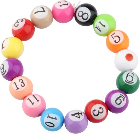 Gzrlyf 8Ball Bracelet Pool Player Playing Gift For Billiards Lover 8Ball Pool Game Fan Jewelry in Saudi Arabia