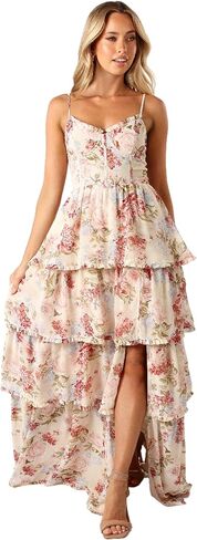 Petal & Pup Womens Mito Tiered Maxi Dress in Saudi Arabia