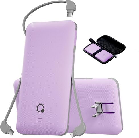 Q 10000mAh Power Bank ، شاحن محمول نحيف ، 4 إخراج حزمة بطارية خارجية مع CALPENT CLOP PLUT MICRO MICRO in Kuwait