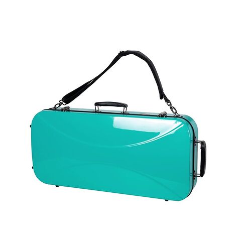Crossrock Fiberglass Oblong Case fits 4/4 Full-Size Violin, Includes TSA lock, Protective Blanket, Hygrometer, Accessory Compartments-Red (CRF2020VRD-R) in Kuwait